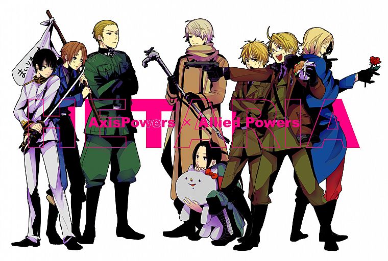 Japan, England, China, Germany, Russia, France, USA, Italy, anime, Axis Powers Hetalia - desktop wallpaper