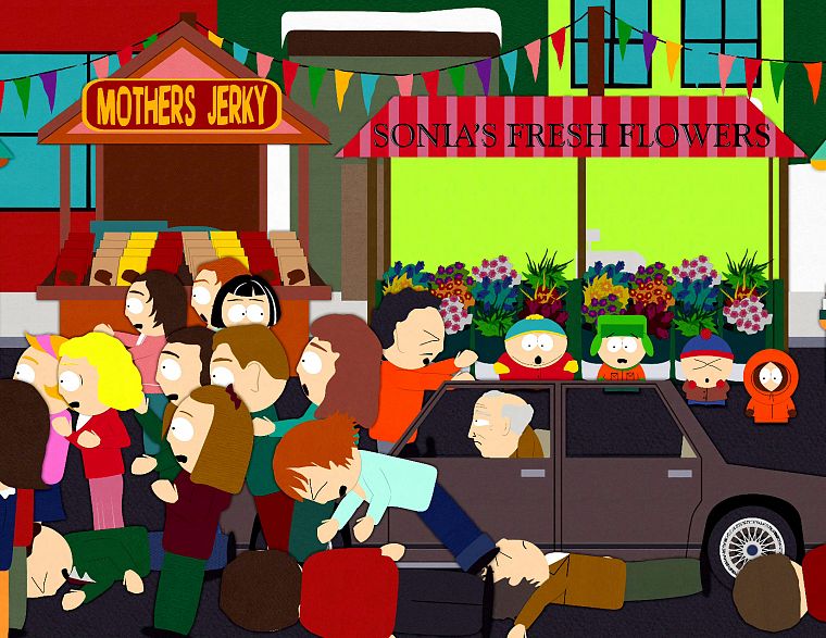 South Park, Eric Cartman, Stan Marsh, old people, Kenny McCormick, Kyle Broflovski - desktop wallpaper
