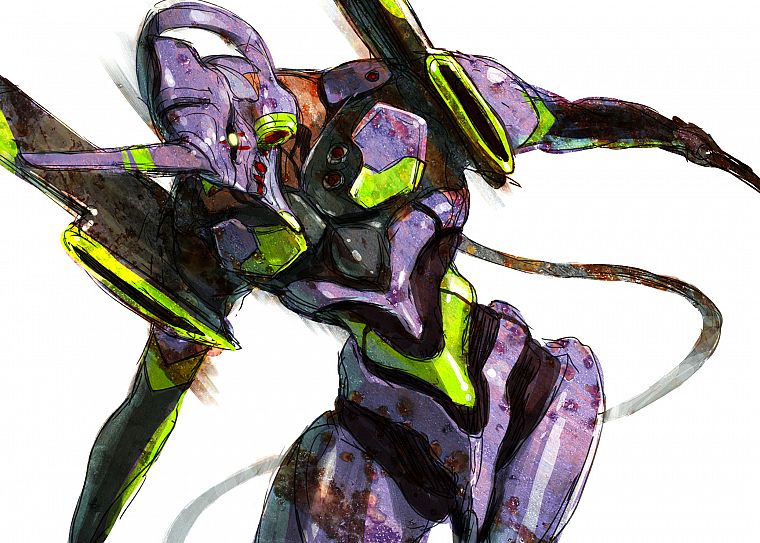mecha, Neon Genesis Evangelion, EVA Unit 01 - desktop wallpaper