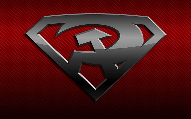 DC Comics, Superman, Red Son Superman, Superman Logo - desktop wallpaper