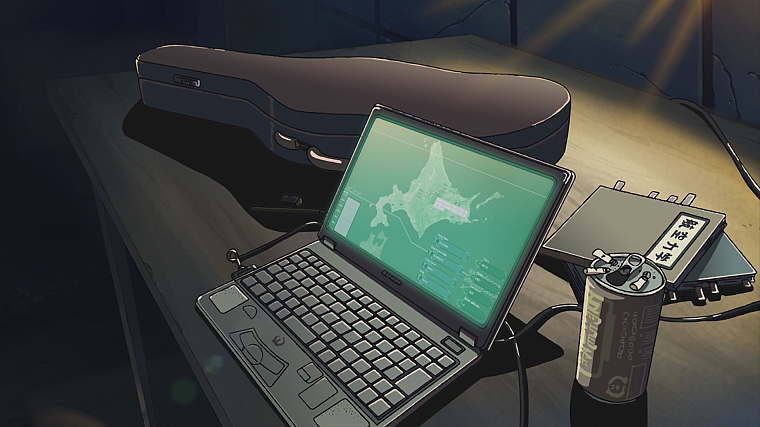 Makoto Shinkai, laptops, The Place Promised in Our Early Days, soda cans - desktop wallpaper
