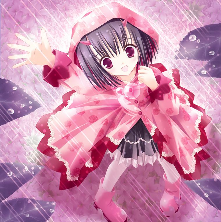 rain, lolicon, Tinkerbell, lolita fashion, Tinkle Illustrations, anime girls - desktop wallpaper