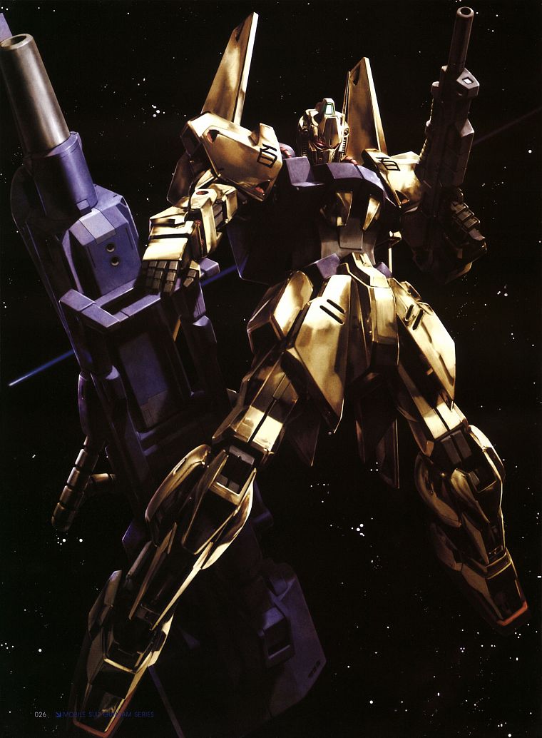 outer space, Gundam, guns, robot, robots, mecha, Mobile Suit Zeta Gundam, Hyaku Shiki - desktop wallpaper