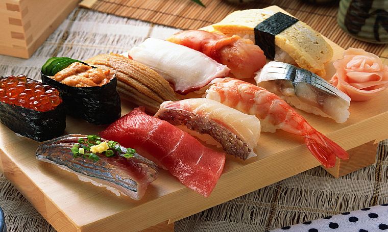 food, sushi, nigiri - desktop wallpaper