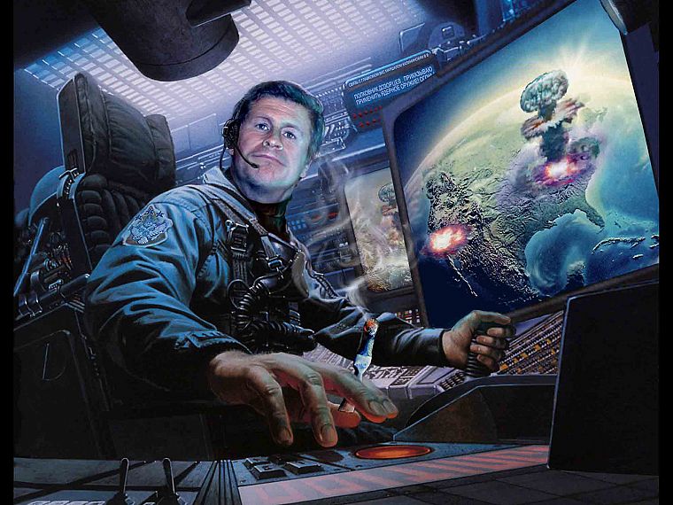 Russia, future, Cold War, nuclear explosions - desktop wallpaper