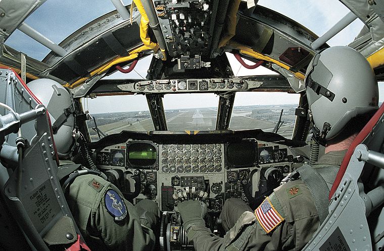aircraft, military, cockpit, B-52 Stratofortress - desktop wallpaper
