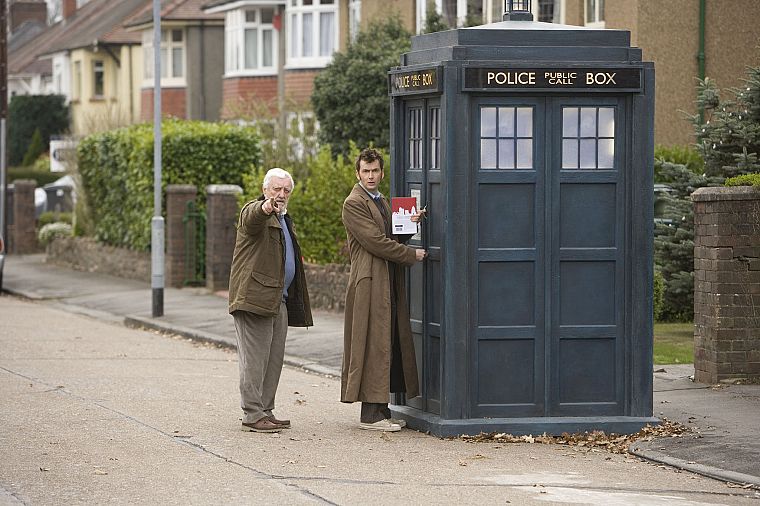 TARDIS, David Tennant, Doctor Who, Tenth Doctor - desktop wallpaper
