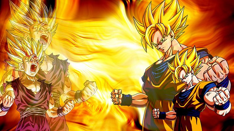 Son Goku, Son Gohan, Dragon Ball Z - desktop wallpaper