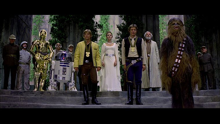 Star Wars, Luke Skywalker, Han Solo, Chewbacca, Leia Organa - desktop wallpaper