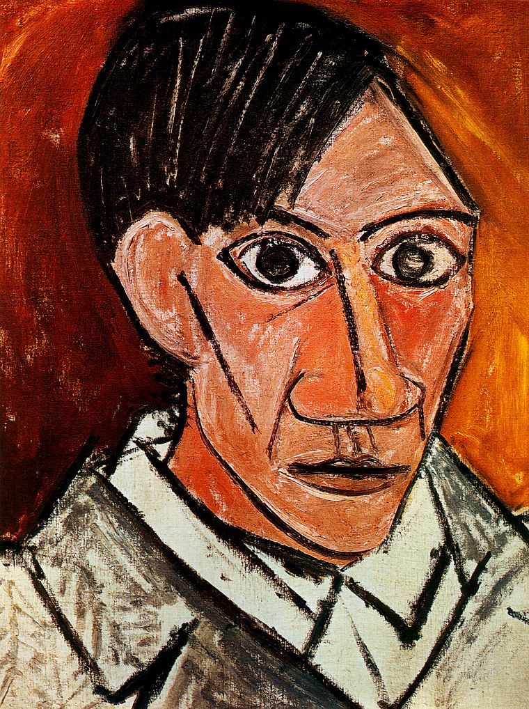 Pablo Picasso, self portrait - desktop wallpaper