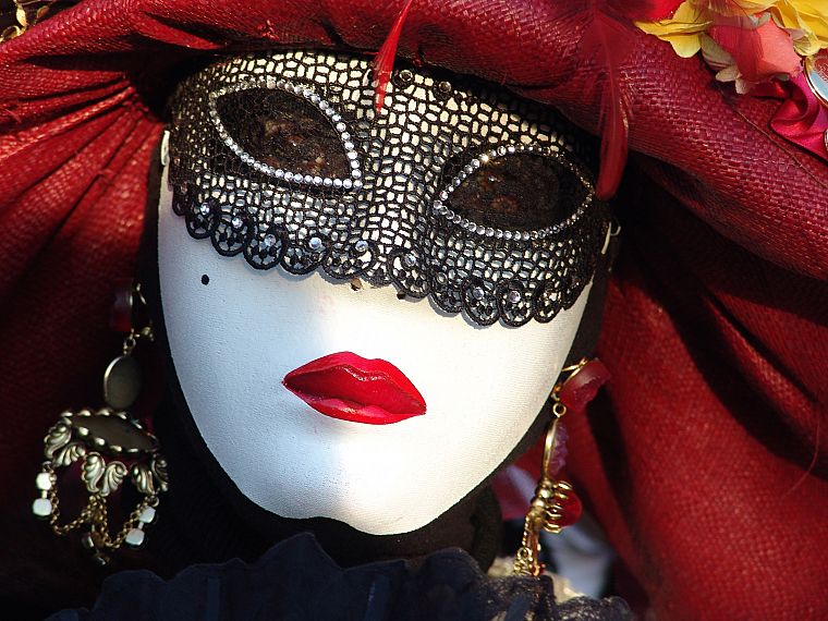 masks, masquerade, Venetian masks - desktop wallpaper