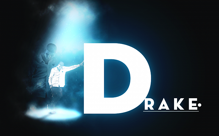 Drake, singers, spotlight - desktop wallpaper