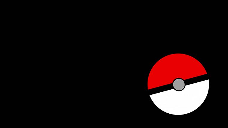 Pokemon, Poke Balls, black background - desktop wallpaper