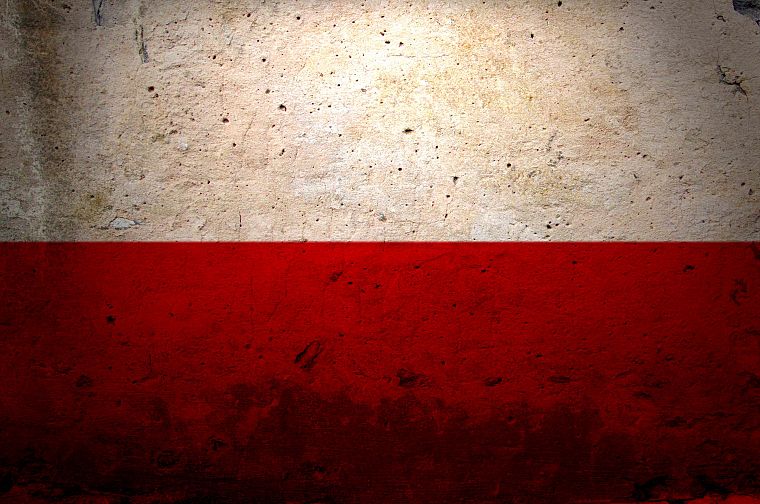 red, white, flags, Polish, Poland - desktop wallpaper