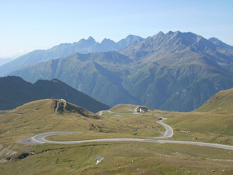 mountains, landscapes, nature, Austria, roads - desktop wallpaper
