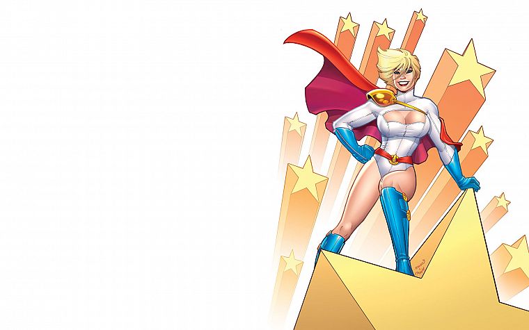 DC Comics, Power Girl, Amanda Conner - desktop wallpaper