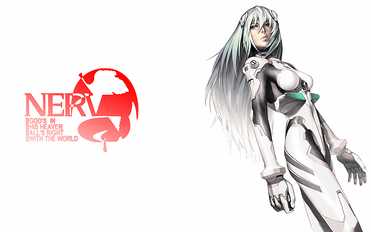Ayanami Rei, Neon Genesis Evangelion, simple background, anime girls - desktop wallpaper