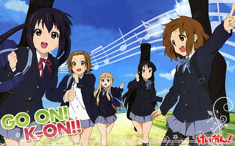 K-ON!, school uniforms, Hirasawa Yui, Akiyama Mio, Tainaka Ritsu, Kotobuki Tsumugi, Nakano Azusa - desktop wallpaper