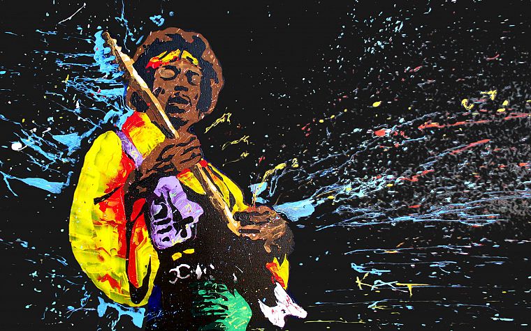 music, Jimi Hendrix, artwork - desktop wallpaper