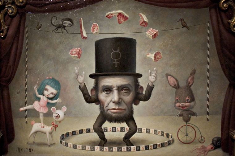 Abraham Lincoln, circus - desktop wallpaper