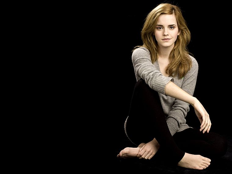 women, Emma Watson, barefoot - desktop wallpaper