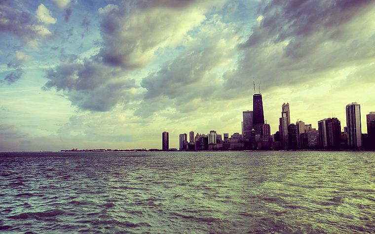 water, cityscapes, Chicago, skyscapes - desktop wallpaper