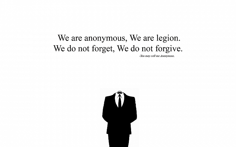 Anonymous, white - desktop wallpaper