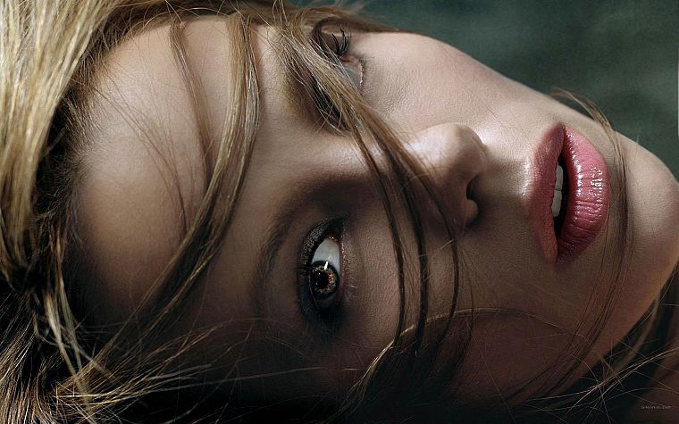 brunettes, women, actress, Kate Beckinsale, faces - desktop wallpaper
