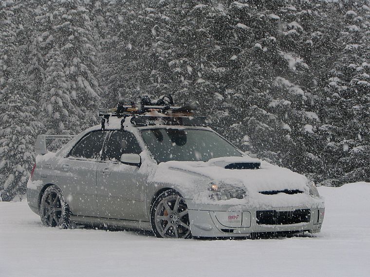 snow, cars, weather - desktop wallpaper
