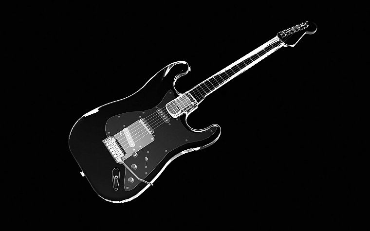 black, guitars, black background - desktop wallpaper