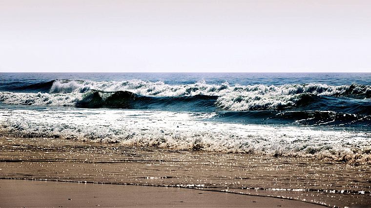 ocean, nature, waves, sea, beaches - desktop wallpaper
