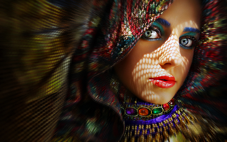women, multicolor, faces - desktop wallpaper