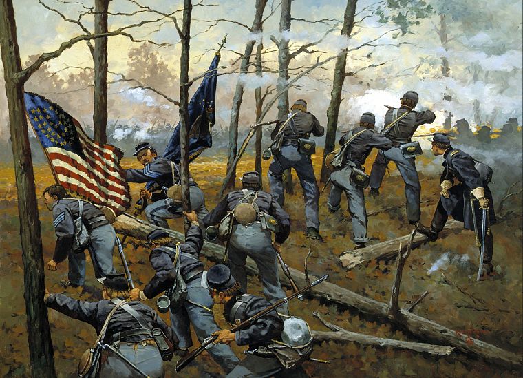 soldiers, USA, Civil War - desktop wallpaper