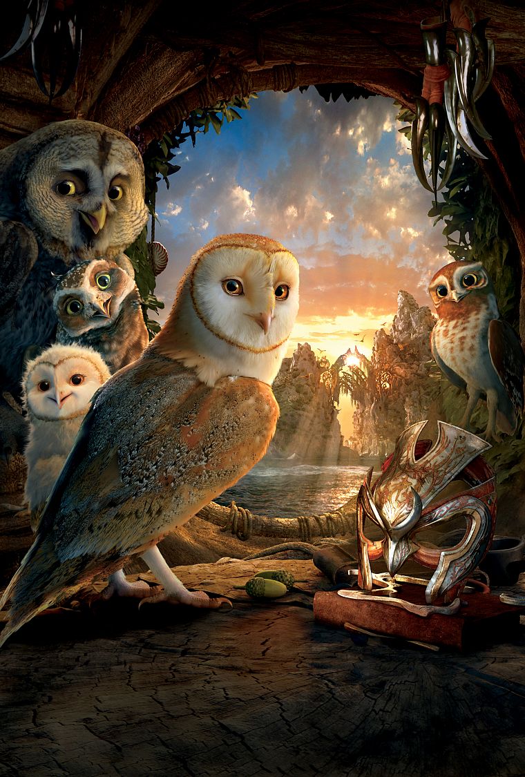 owls, Legend Of The Guardians, movie posters - desktop wallpaper