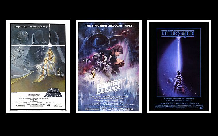 Star Wars, movie posters - desktop wallpaper