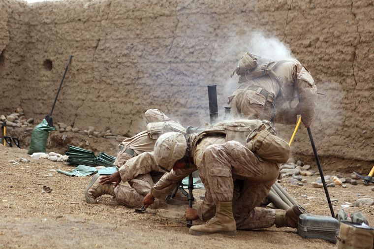 soldiers, military, shooting - desktop wallpaper