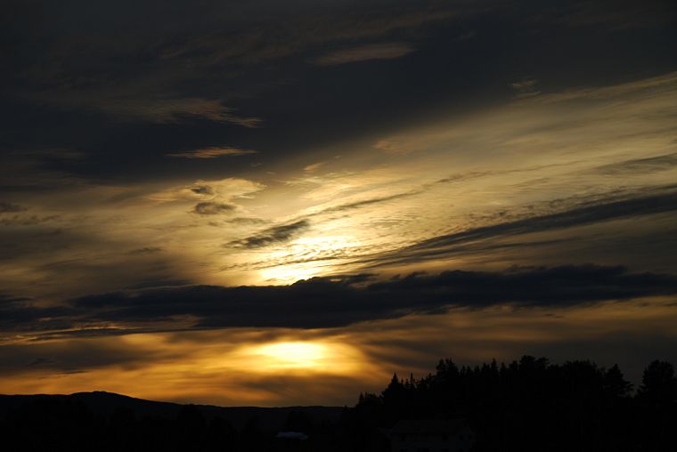 sunset, clouds - desktop wallpaper