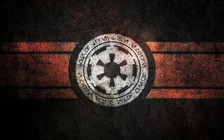 Star Wars, Coat of arms, rusted, logos, Galactic Empire - desktop wallpaper