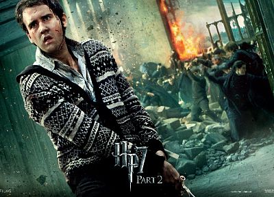 fantasy, movies, film, Harry Potter, magic, Harry Potter and the Deathly Hallows, movie posters, Neville Longbottom, Hogwarts, Matthew David Lewis - related desktop wallpaper