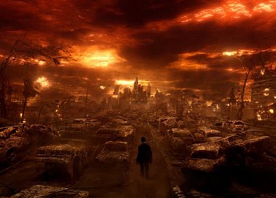 Constantine, apocalypse, lonely - desktop wallpaper