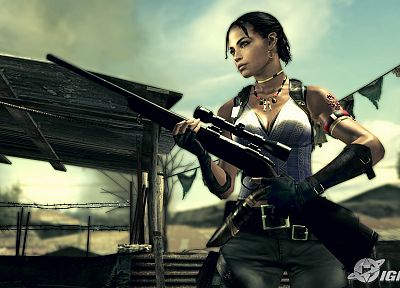 Resident Evil, girls with guns, Sheva Alomar - related desktop wallpaper