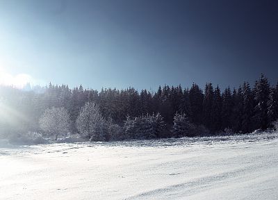 landscapes, nature, winter, snow - duplicate desktop wallpaper