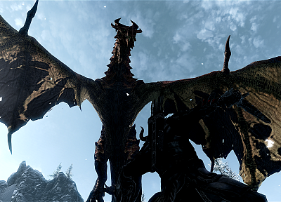 dragons, The Elder Scrolls V: Skyrim - related desktop wallpaper
