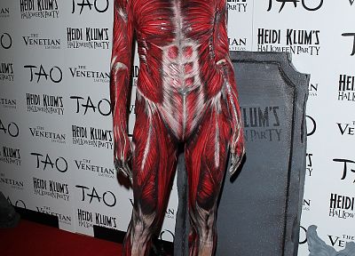 costume, Halloween, Heidi Klum, red carpet, muscles - random desktop wallpaper