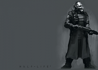 Half-Life, Combine, Half-Life 2, simple background - random desktop wallpaper