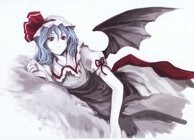 video games, Touhou, vampires, Remilia Scarlet, Misaki Kurehito - random desktop wallpaper