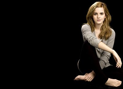 women, Emma Watson, black background - desktop wallpaper