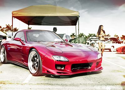 cars, Mazda RX-7, red cars - related desktop wallpaper