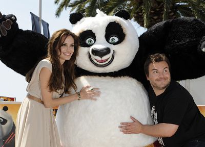 Angelina Jolie, Jack Black, Kung Fu Panda - desktop wallpaper