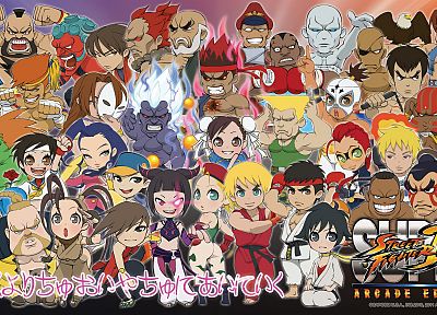 video games, Street Fighter, chibi, Super Street Fighter Iv - related desktop wallpaper
